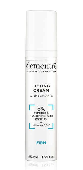 Лифтинг крем с гиалуроновой кислотой и пептидами Elementre 50 мл